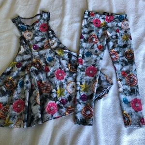 Terez Girls Holiday Outfit. Donut Ornaments! Size6